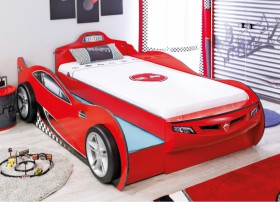 CARBED Кровать-машина Coupe с выдвижной кроватью Red 20.03.1306.00 в Иланском - ilanskij.katalogmebeli.com | фото