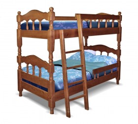 Детская двухъярусная кровать Точенка Венге 2 Распродажа в Иланском - ilanskij.katalogmebeli.com | фото