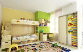 Детская комната Клаксон (Бежевый/корпус Клен) в Иланском - ilanskij.katalogmebeli.com | фото 3