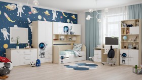 Детская комната Санни (Белый/корпус Клен) в Иланском - ilanskij.katalogmebeli.com | фото 3