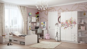 Детская комната Совушки (Белый/корпус Выбеленное дерево) в Иланском - ilanskij.katalogmebeli.com | фото 5