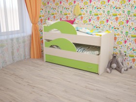 Кровать детская Радуга 1600 Млечный дуб/Венге в Иланском - ilanskij.katalogmebeli.com | фото 8