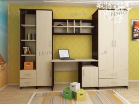 Детская Студент Комплект мебели (Дуб сонома/Белый) в Иланском - ilanskij.katalogmebeli.com | фото