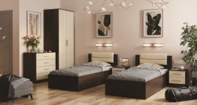 "Фиеста" кровать 0,9м LIGHT венге/лоредо в Иланском - ilanskij.katalogmebeli.com | фото 4