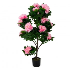 Искусственные растения Пион розовый MK-7411-HP Темно-зеленый в Иланском - ilanskij.katalogmebeli.com | фото