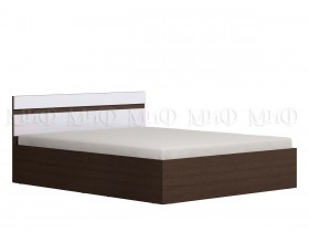 Ким кровать 1,6 (Венге/белый глянец) в Иланском - ilanskij.katalogmebeli.com | фото