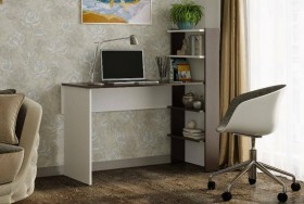 Компьютерный стол №3 (Венге/Белый) в Иланском - ilanskij.katalogmebeli.com | фото