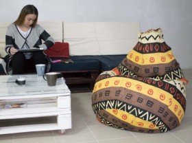 Кресло-груша Большое-Африка в Иланском - ilanskij.katalogmebeli.com | фото 4