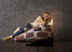 Кресло-мешок Британский Флаг в Иланском - ilanskij.katalogmebeli.com | фото 3