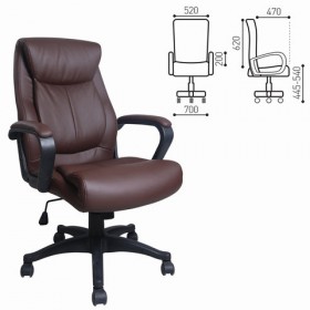 Кресло офисное BRABIX Enter EX-511 (коричневый) в Иланском - ilanskij.katalogmebeli.com | фото 1