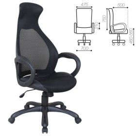Кресло офисное BRABIX Genesis EX-517 (черное) в Иланском - ilanskij.katalogmebeli.com | фото 1