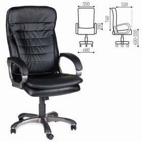 Кресло офисное BRABIX Omega EX-589 (черное) в Иланском - ilanskij.katalogmebeli.com | фото 1