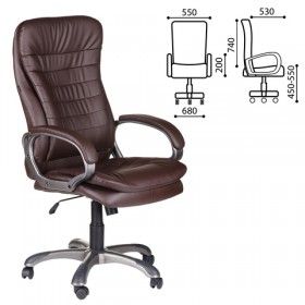Кресло офисное BRABIX Omega EX-589 (коричневое) в Иланском - ilanskij.katalogmebeli.com | фото 1
