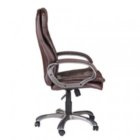 Кресло офисное BRABIX Omega EX-589 (коричневое) в Иланском - ilanskij.katalogmebeli.com | фото 2