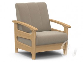 Кресло для отдыха Омега (бук лак/CATANIA LATTE) в Иланском - ilanskij.katalogmebeli.com | фото 1