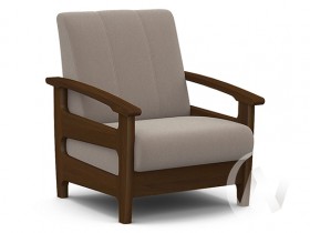 Кресло для отдыха Омега (орех лак/CATANIA COCOA) в Иланском - ilanskij.katalogmebeli.com | фото