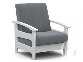 Кресло для отдыха Омега (снег лак/CATANIA SILVER) в Иланском - ilanskij.katalogmebeli.com | фото 1
