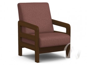 Кресло отдыха Вега-34 (орех лак/UNO BERRY) в Иланском - ilanskij.katalogmebeli.com | фото 1