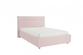 Кровать 1,2 Альба с основанием (Нежно-розовый велюр) в Иланском - ilanskij.katalogmebeli.com | фото