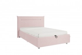 Кровать 1,2 Альба (Нежно-розовый велюр/под-мех) в Иланском - ilanskij.katalogmebeli.com | фото 1