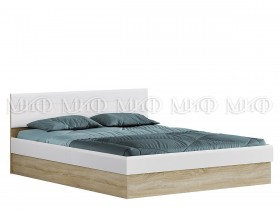 Кровать 1,4 спальня Фортуна (Дуб сонома/белый глянец) в Иланском - ilanskij.katalogmebeli.com | фото 1