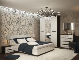 Кровать 1,6м Вегас (Венге/Белый) в Иланском - ilanskij.katalogmebeli.com | фото 2