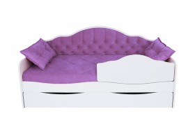 Кровать 170 серии Иллюзия Лайт 1 ящик 32 Фиолетовый (подушки) в Иланском - ilanskij.katalogmebeli.com | фото 1