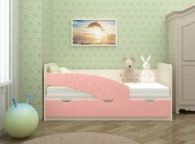 Кровать Бабочки 1,6м (Розовый металлик) в Иланском - ilanskij.katalogmebeli.com | фото 1