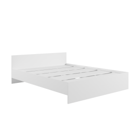 Кровать без ящ. М1400 Мадера Белый в Иланском - ilanskij.katalogmebeli.com | фото