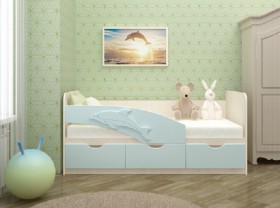 Кровать детская 1,6м Дельфин (Розовый металлик) в Иланском - ilanskij.katalogmebeli.com | фото