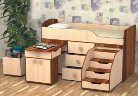 Кровать детская Фея 1.6 Венге/Дуб молочный в Иланском - ilanskij.katalogmebeli.com | фото 5