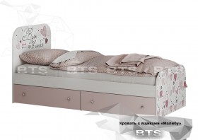 Кровать детская с ящиками КР-10 Малибу в Иланском - ilanskij.katalogmebeli.com | фото 1