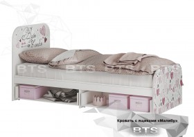Кровать детская с ящиками КР-10 Малибу в Иланском - ilanskij.katalogmebeli.com | фото 2