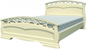 Кровать Грация-1 из массива сосны 1600*2000 Белый античный в Иланском - ilanskij.katalogmebeli.com | фото 20