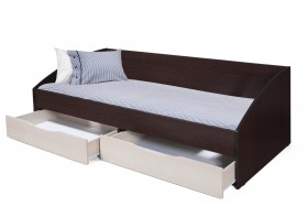 Кровать одинарная "Фея - 3" (симметричная) New (венге / вудлайн кремовый / ДВПО: белый) в Иланском - ilanskij.katalogmebeli.com | фото 3