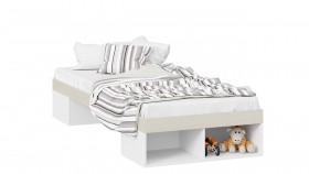 Кровать «Сканди»  Дуб Гарден/Белый в Иланском - ilanskij.katalogmebeli.com | фото