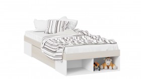 Кровать «Сканди» с ящиком Дуб Гарден/Белый в Иланском - ilanskij.katalogmebeli.com | фото