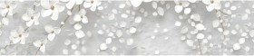Кухонный фартук КМ 481 Абстракция цветы бетон в Иланском - ilanskij.katalogmebeli.com | фото