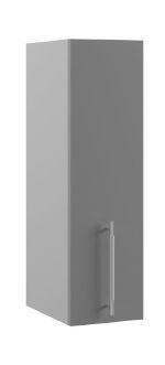 Квадро П 200 шкаф верхний (Белый софт/корпус Серый) в Иланском - ilanskij.katalogmebeli.com | фото