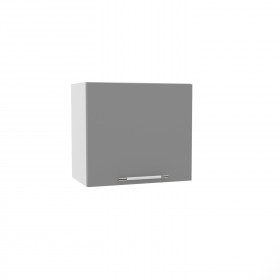 Квадро ВПГ 500 шкаф верхний горизонтальный высокий (Белый софт/корпус Серый) в Иланском - ilanskij.katalogmebeli.com | фото