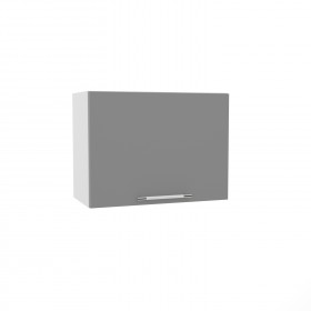 Квадро ВПГ 600 шкаф верхний горизонтальный высокий (Белый софт/корпус Серый) в Иланском - ilanskij.katalogmebeli.com | фото