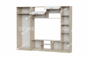 Мебель для гостиной МГС 3 Исполнение 1 Дуб Сонома / Белый в Иланском - ilanskij.katalogmebeli.com | фото 3