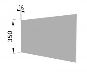 Панель торцевая (для шкафа горизонтального глубокого) ГПГ Ройс (Белый софт) в Иланском - ilanskij.katalogmebeli.com | фото