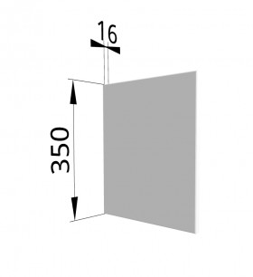 Панель торцевая (для шкафа горизонтального) ПГ Ройс (Белый софт) в Иланском - ilanskij.katalogmebeli.com | фото