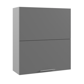Ройс ВПГПМ 800 Шкаф верхний высокий Blum Aventos HF (Белый софт/корпус Серый) в Иланском - ilanskij.katalogmebeli.com | фото