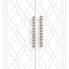 Шкаф 4 двери М21 Спальня Тиффани (белый текстурный) в Иланском - ilanskij.katalogmebeli.com | фото 2