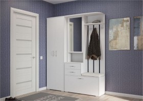 шкаф для одежды Домино 600 Белый в Иланском - ilanskij.katalogmebeli.com | фото 3