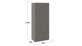 Шкаф для одежды с 2 дверями «Либерти» Хадсон в Иланском - ilanskij.katalogmebeli.com | фото 2
