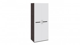 Шкаф для одежды с 2-мя дверями «Фьюжн» Белый глянец/Венге Линум в Иланском - ilanskij.katalogmebeli.com | фото