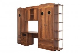 Шкаф комбинированный для белья «Навигатор» (Дуб Каньон) в Иланском - ilanskij.katalogmebeli.com | фото 6